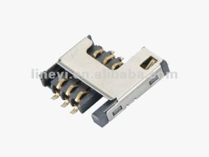 SIM Card Connector Can be Used in POS Terminals Good Contact Performance