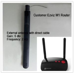High Gain External Antenna With Direct Cable Black Antenna WiFi Cable