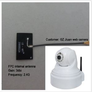 FPC Internal Antenna 2.4G Frequency 3DBI Gain For Security Camera indoor digital tv(White)