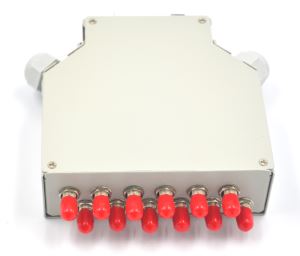 12 ST Simplex DIN Rail Fiber Optic Splice Termination Box