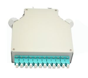 12 LC Duplex DIN Rail Fiber Optic Splice Termination Box