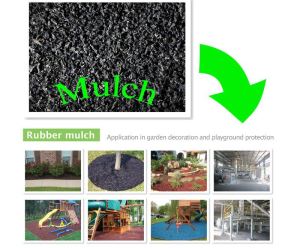 Rubber Mulch Used In Playground Decoration And Garden Decoration