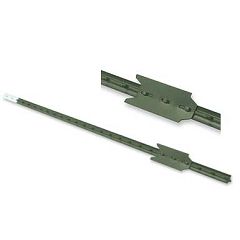 Green Painted and Hot Dip Galvanized USA Heavy Duty Studded Steel T Post