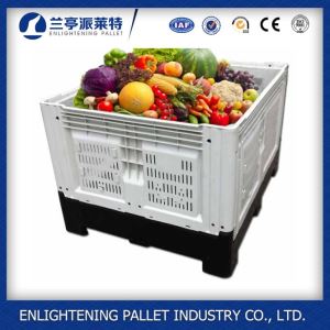 Heavy Duty Storage Bulk Vegetable Folding Plastic Pallet Container