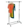 New Design Plating 4 Wheel Rolling Display Clothes Rack