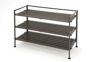 Modern 3 Tiers Iron Tube Shoes Rack
