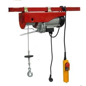 Electric Hoist with 1,100lbs Maximum Capacity and 110V Rated Voltage, UL-approved