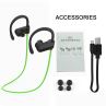 In-Ear Earhook Style Sweatproof Stereo Sport Portable V4.0 CSR Wireless Bluetooth Headset Earphone For Iphone 7