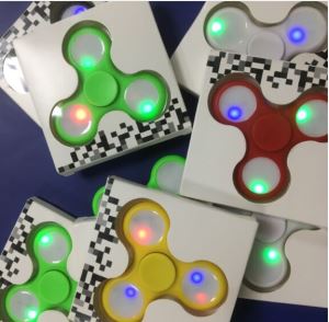 2017 Hot Selling Relieve Stress Hand Spinner Fidget With LED Light