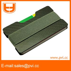 Easy Carry Compact Carbon Fiber Card Holder Wallet With RFID Blocking