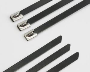 304 316L Stainless Steel Polyester Coated Cable Ties