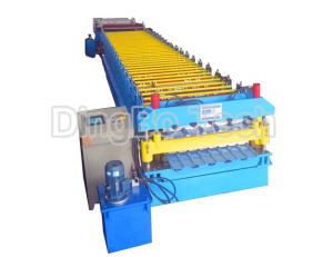 Hydraulic Post Cutting Roof Panel Roll Forming Machine For Building Material