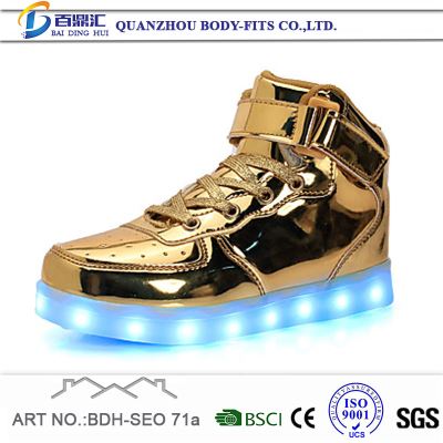 Gold Led Shoes For Kids