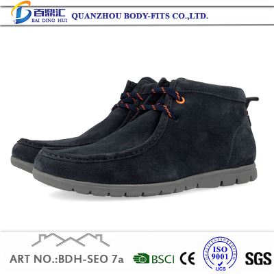 Male Casual Fashion Black Shoes Leather Mens Casual Footwear Shoes