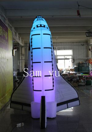 3m High new advertising with 7 color LED light inflatable spacecraft, inflatalbe space shuttle , inflatable space vehicles