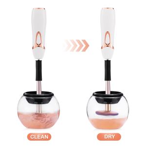 Makeup Brush Cleaner INNOLV Electric Spinning Makeup Brush Cleaner And Dryer Machine Brush Cleaner Spinner 360 Rotation Cleans And Dries All Makeup Brushes In Seconds - Black