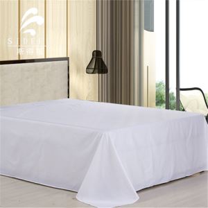 Cotton Satin Hotel Bed Sheet
