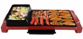 Non-stick Electrical Grill With Hotpot Function