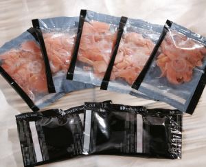 Take-out White and Pink Mini Sushi Ginger for Japanese Sushi Food 3g Mini Bag
