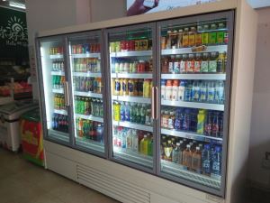Glass Display Showcase Refrigerator For Convenience Store