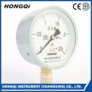 100mm Economical Lower Mount/Back Mount /Flanged Steel Case Manometer M20*1.5,G1/2'',1/2'' NPT ±1.6% Accuracy