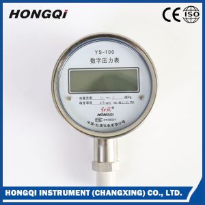 100mm LCD Display Lower/Back Mount Stainless Steel Digital Manometer with Two Units ZG1/2'',G1/2'',1/2'' NPT ±0.1/0.2/0.5% Accuracy