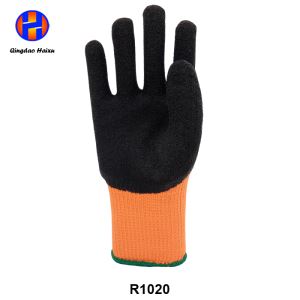 Terry Napping Lining Latex 3/4 Coated Safety Work Gloves