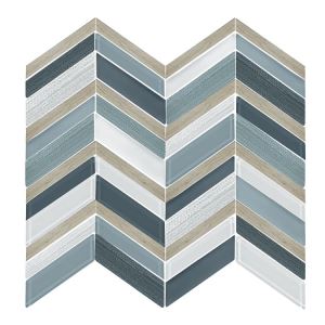 New Style Herringbone, Arrow, Chevon Glass Mix Marble Mosaic Tile for Kitchen and Bathroom Wall Decor