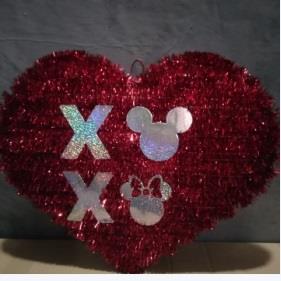 New Valentines Tisel Wreath 40x38cm