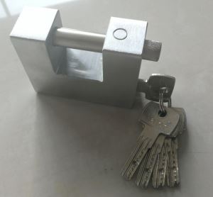 New Type Hardened Steel Rectangular Lock With Euro Cylinder Replaced