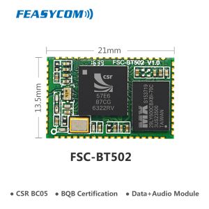 Multifunctional CSR BC05 Audio + Data Bluetooth Module with MFI and BQB Certification FSC-BT502