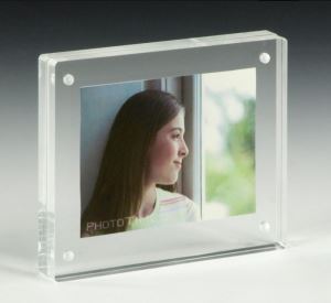 Magnetic Picture Frame For Tabletop, Double Sided Box