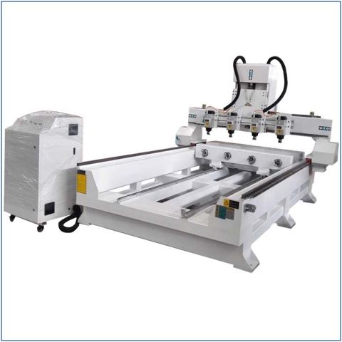 4 Axis 4 Spindles 3D CNC Router