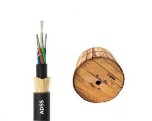 FTTH Power Cable Self Supporting ADSS Optical Fiber Cable FOC Non Metallic Type Fiber Optic Cable