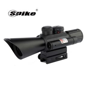 4x30 M7 Rifle Scope/Dual Illuminated Riflescope With Red Laser Sight/Short Rifle Scope