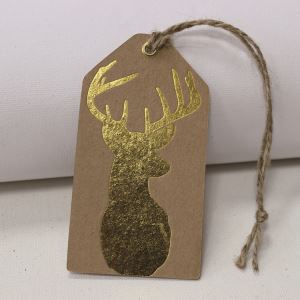 Hot Stamped Foil Hang Tags Printing and Gold Foil Stamped Printed Hang Tags