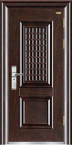 Wood Finish Steel Door with Costomize Size