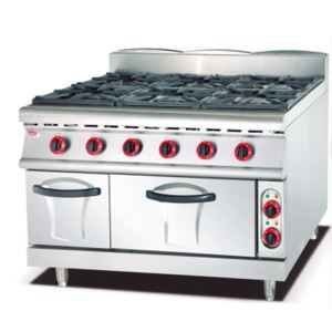 Gas Range With 6 Burner And Electric Oven 900