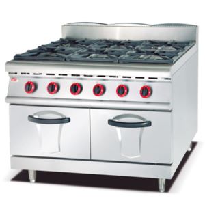 Gas Range With 6 Burner With Cabinet 900