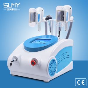 Portable Blue and White Color Cavitation Ultrasonic Vacuum Liposuction RF Slimming Machine