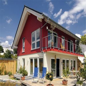 Simple Flat Roof Prefab Holiday Villa House