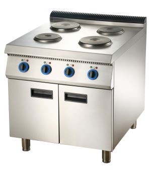 Electric Range Hot Plate Cooker with Cabinet or Oven Commercial Kitchen Equipment