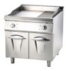 Stainless Steel Electric Griddle or Lava Rock Barbecue Grill with Cabinet