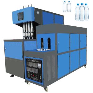 4-Cavity PET Water Bottle Semi Automatic Blowing Machine