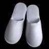 Plain White Hotel Slippers in Stock Close Toe Terry Cloth Hotel Slippers Cheap