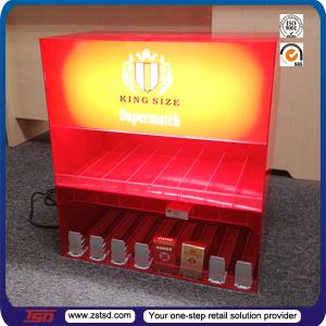 Tobacco and Cigarette Dispenser with Pusher