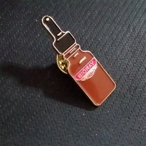Bottle Shaped Cartoon Lapel Pin Enamel Badge