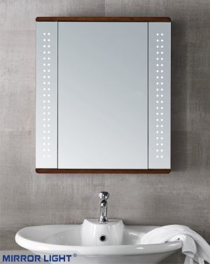 Joseph Wooden Bathroom Lighted Mirror Cabinet