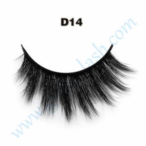 Natural False Eyelash 3D Hand-made Private Label Mink Eyelashes 3D Silk Lashes D14