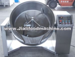 Gas Heating Gravy Jacketed Kettle With Mixer And Lid
